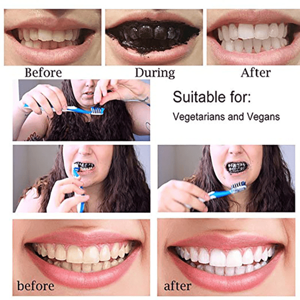 TEETH WHITENING CHARCOAL POWDER - Bomstore