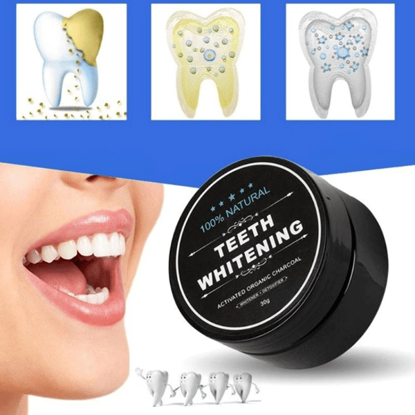 TEETH WHITENING CHARCOAL POWDER - Bomstore