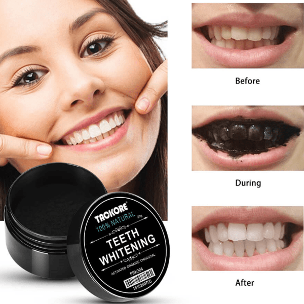 TEETH WHITENING CHARCOAL POWDER - Bomstore